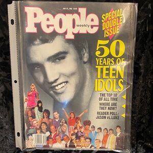 ELVIS : People Magazine Special Double Issue July 27, 1992. 50 Yrs of Teen Idols